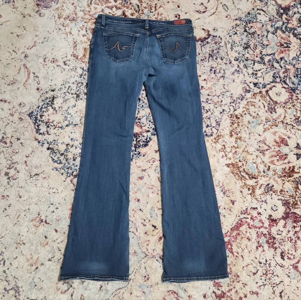 AG ED Adriano Goldschmied Angel Boot Cut Jeans Low Rise Blue Womens Size 31 x 34
